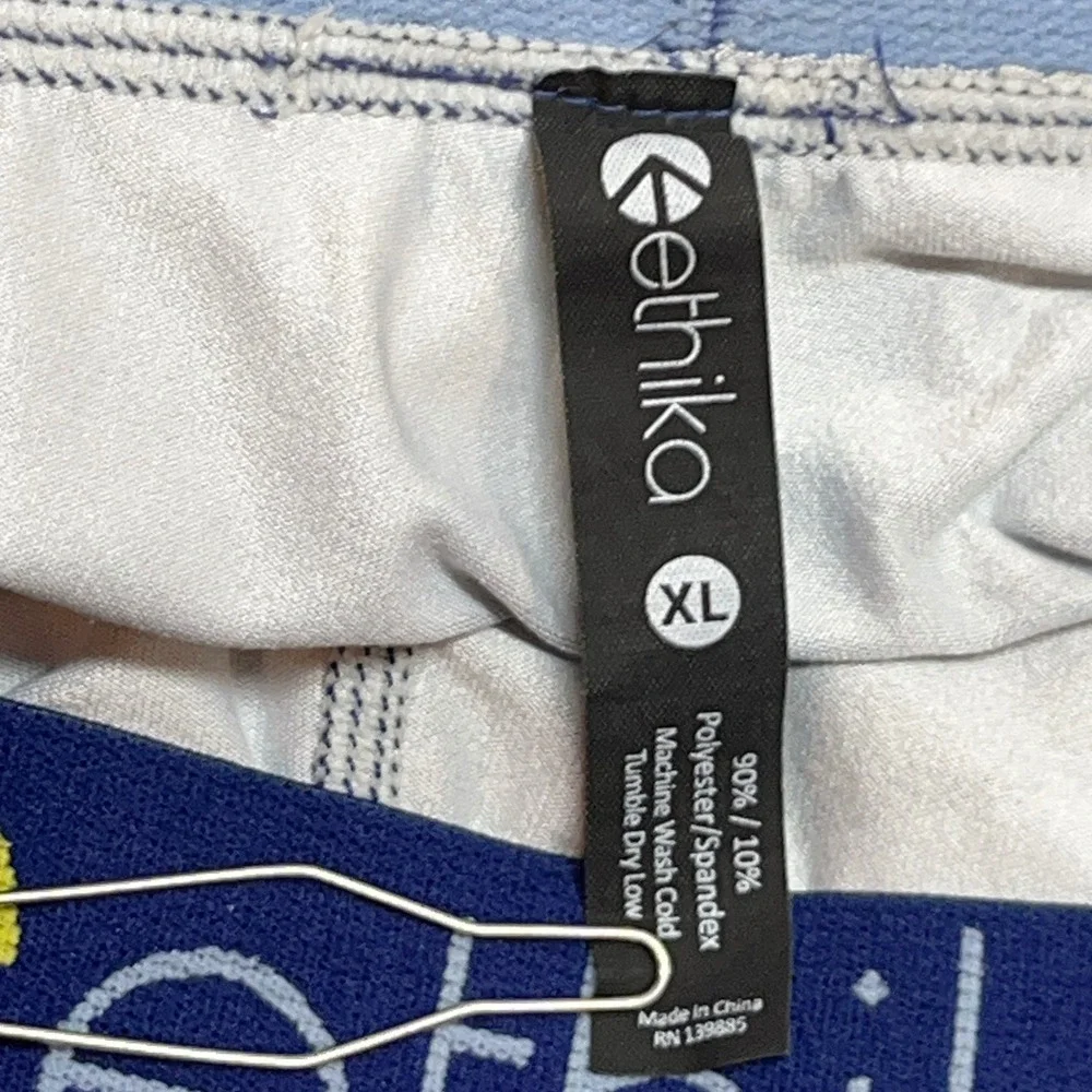 Ethika Mens Leggings XL Blue Camo Familie Compression Athletic Gym Streetwear